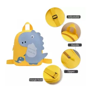 Mochila de crianças com estampa de dinossauro - Azul