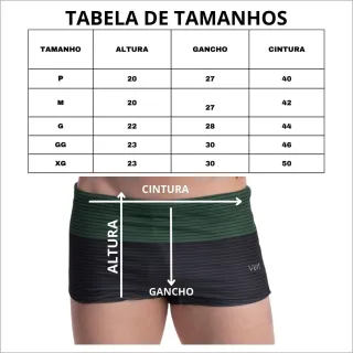 Sungas Adulto Larga Estampada Praia Piscina Boxer Lycra - Azul