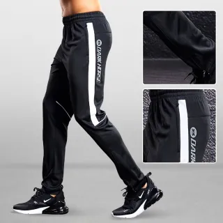 Leggings Masculinas de Corrida com Bolsos Zíper - Calças Esportivas para Treino de Futebol - Preto azul A3