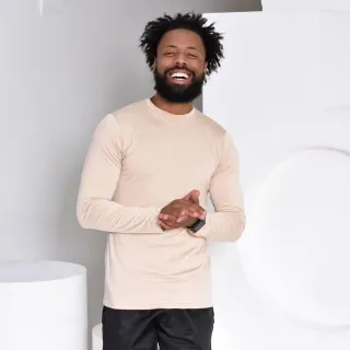 Camiseta Manga Longa Proteção Uv 50+ Segunda Pele Camisa Térmica - Preto