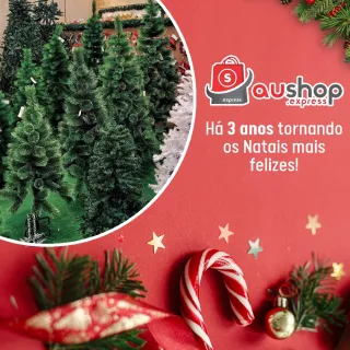 Enfeite Natalino Grande Cheia Interior Arvore Natal 120cm - Único