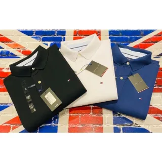 Promoção Tommy Masculina - Camisa Polo de Algodão Piquet para Homens - Verde