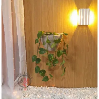 Vaso Decorativo de Parede para Plantas - Tam P - Bege