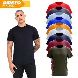 Camisa Masculina Premium Basica em Malha Grossa 100% Algodão