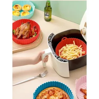 Formas Assadeira Flexíveis para Air Fryer - Kit com 3 unidades - Único
