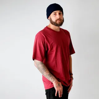Camisa Streetwear Masculina Lisa Oversized Vinho 100% Algodão - M