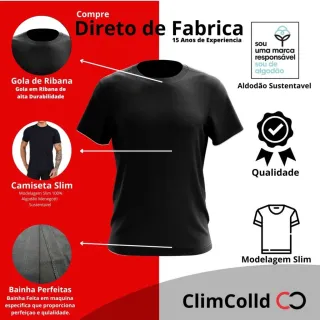 Camisa Masculina Premium Basica em Malha Grossa 100% Algodão - Branco