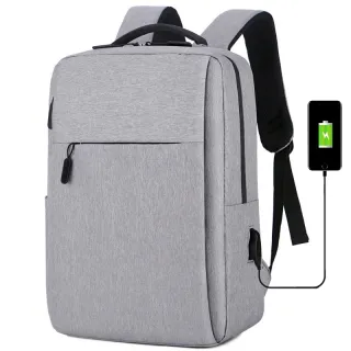 Mochila Marisa Masculina Moda Notebook 18L USB Fone de ouvido - Cinza