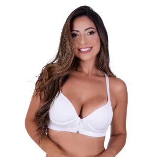 Sutiã Bojo Abertura Frontal Zíper Nadador - Jaipu (Rosa)