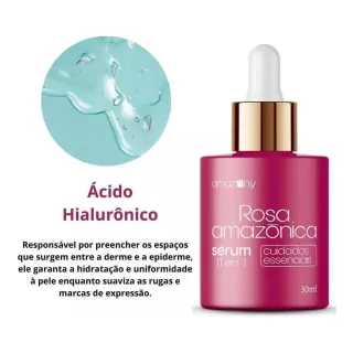 30ml Amazony Rosa Amazônica Sérum 11 Em 1 - Único