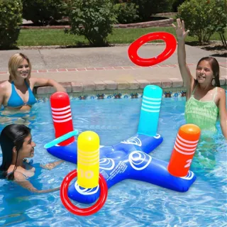 Brinquedos Flutuantes para Piscinas com Anel Inflável - Conjunto de Piscina - Multicolorido