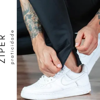 Treino Masculina Calça DryFit Tactel com Elastano Academia Esportiva - Azul Marinho