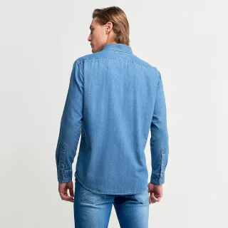 Lisa Azul Camisa Masculina Jeans - P