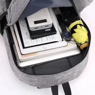 Conjunto de Mochila, Bolsa e Notebook Escolar - Masculina e Feminina - Preto