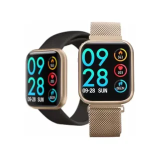 Relógio Smartwatch P80 Wearfit com Tela Touch 2 e Pulseira - Dourado