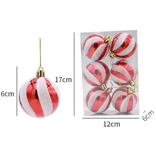 Conjunto de Ornamentos para Festa em Casa - 42pcs Bolas Grandes de Natal Multicor - E2#24PCS 6CM