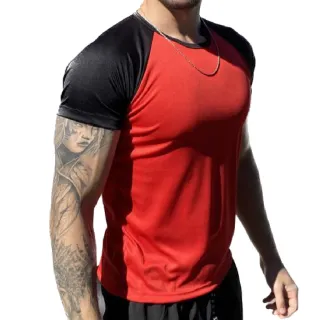 Camiseta Casual Exercícios Corrida Esportes Academia - Treino Mesclada - Chumbo