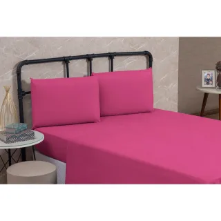 Lençol Queen Box Liso - 3 Peças - Diversas Cores - Roxo