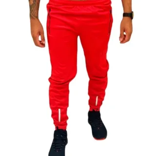 Calça Jogger Masculina Esportiva Casual - Kit com 2 - VERMELHO - AZUL ROYAL