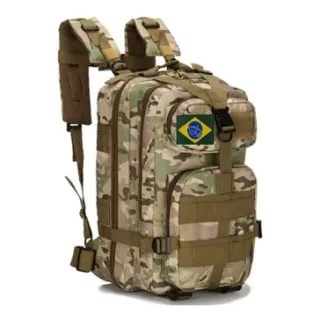 Envio 24hs Mochila Militar Masculina Assalt Fire Tática - Verde Brasil