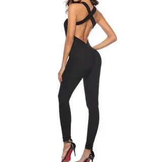 Legging Suplex Fitness Macacões Sexy Nu Costa Elevadores Butt Yoga - Branco