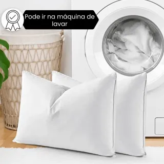Travesseiros Antialérgicos Luxo Padrão Hotel Alta Qualidade - Único