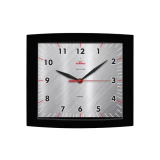 Clássico Relógio de Parede Quadrado Alpha Cinza - Único