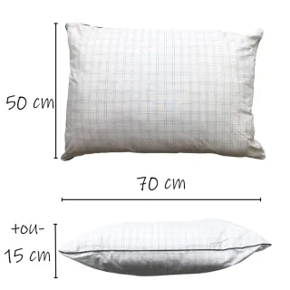 Antiácaro Travesseiro Alto 50 x 70 cm - Alívio do Stress - Único