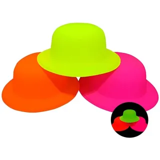Chapeu Neon Colorido Fluor - Kit Festa Balada Casamento - Único