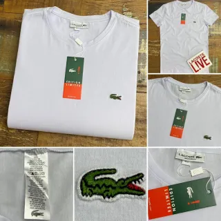 Camiseta conforto masculina em algodão pima com elastano fio 40.1 - Azul Claro