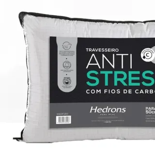 Travesseiro Anti Stress Matelassado Hedrons 50x70 - Único