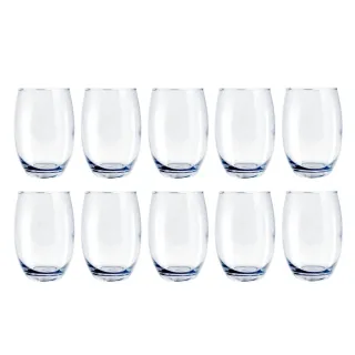 10 Unidades Copo Vidro Transparente California Agua Suco 450ml - Único