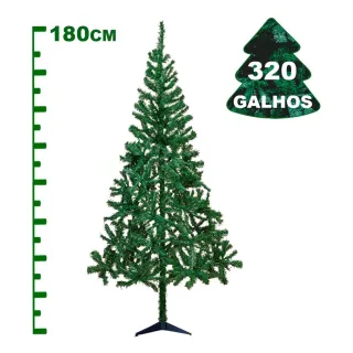 Natal Arvore 180cm - 320 Galhos - Branco