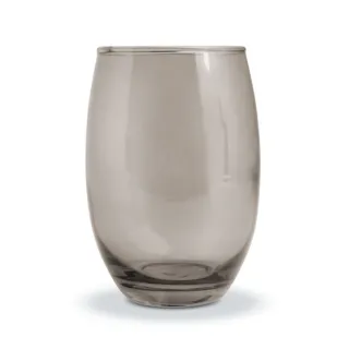 Jogo Luxo Copo Redondo 450ml Vidro Cinza BELLAGIO - 4 unidades - Único