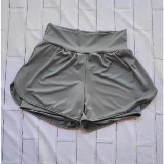 Short Feminino Fitness Duplo para Treino e Caminhada - Azul Marinho