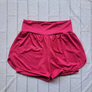 Short Feminino Fitness Duplo para Treino e Caminhada - Azul Marinho