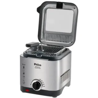 Fritadeira Philco Deep Fry Elétrica Inox 1,8 Litros 110v - Único