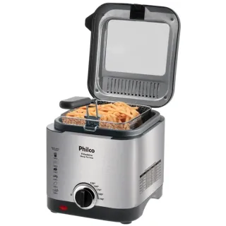Fritadeira Philco Deep Fry Elétrica Inox 1,8 Litros 110v - Único