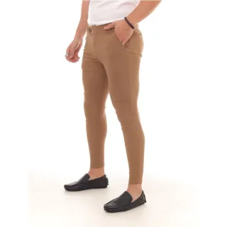Super Skinny Calça Masculina de Alfaiataria - Caramelo