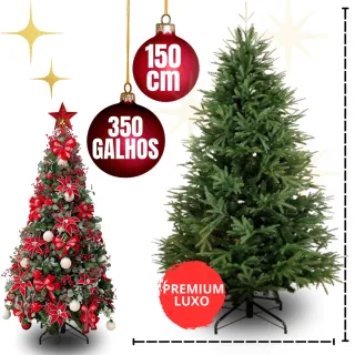 Pinheiro Natal Luxo Gorda 1,50M - Decoração Premium - Único