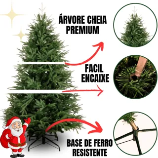 Pinheiro Natal Luxo Gorda 1,50M - Decoração Premium - Único