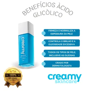 Creme Skincare com Ácido Glicólico - Fórmula Hidratante e Renovadora - Único