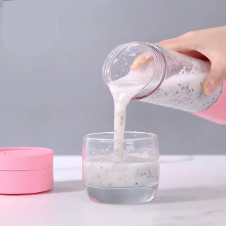 Portátil Mini Liquidificador Recarregável 6 Lâminas Micro Usb - Rosa