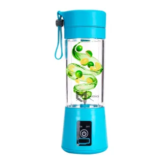 Portátil Mini Liquidificador Recarregável 6 Lâminas Micro Usb - Rosa