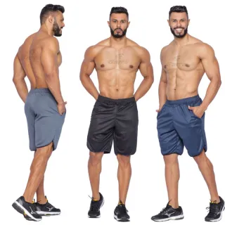 Garra Sport - Kit 3 Bermudas Masculinas Street Fitness