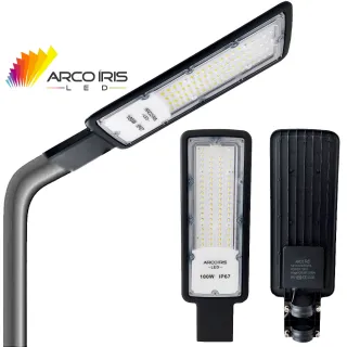 Luminária Led Smd Pétala 100w - Bivolt, IP67, Poste A Prova d