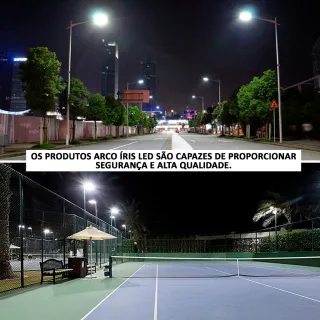 Luminária Led Smd Pétala 100w - Bivolt, IP67, Poste A Prova d