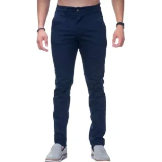 Promoção Calça Masculina Skinny Lycra Alfaiataria Sport Fino - Azul