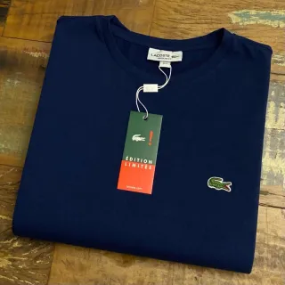 Camiseta conforto masculina em algodão pima com elastano fio 40.1 - Azul Claro