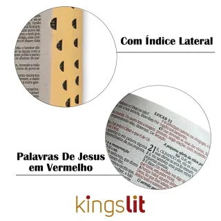 Bíblia Sagrada Letra Gigante Luxo Popular - Preta - Harpa - RC - Único